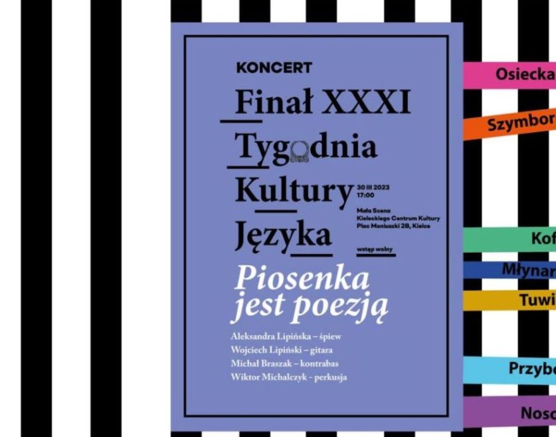 „Piosenka jest poezją” - Koncert w KCK