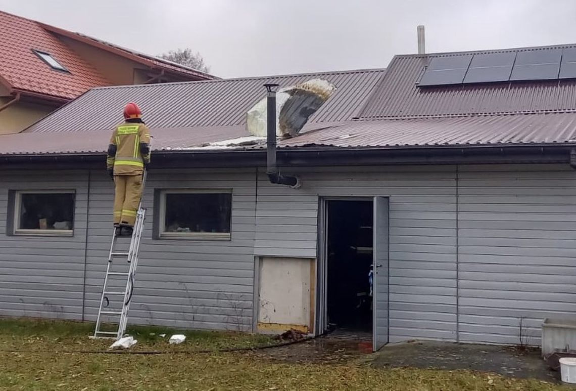 Pożar budynku gospodarczego w Tarnawie