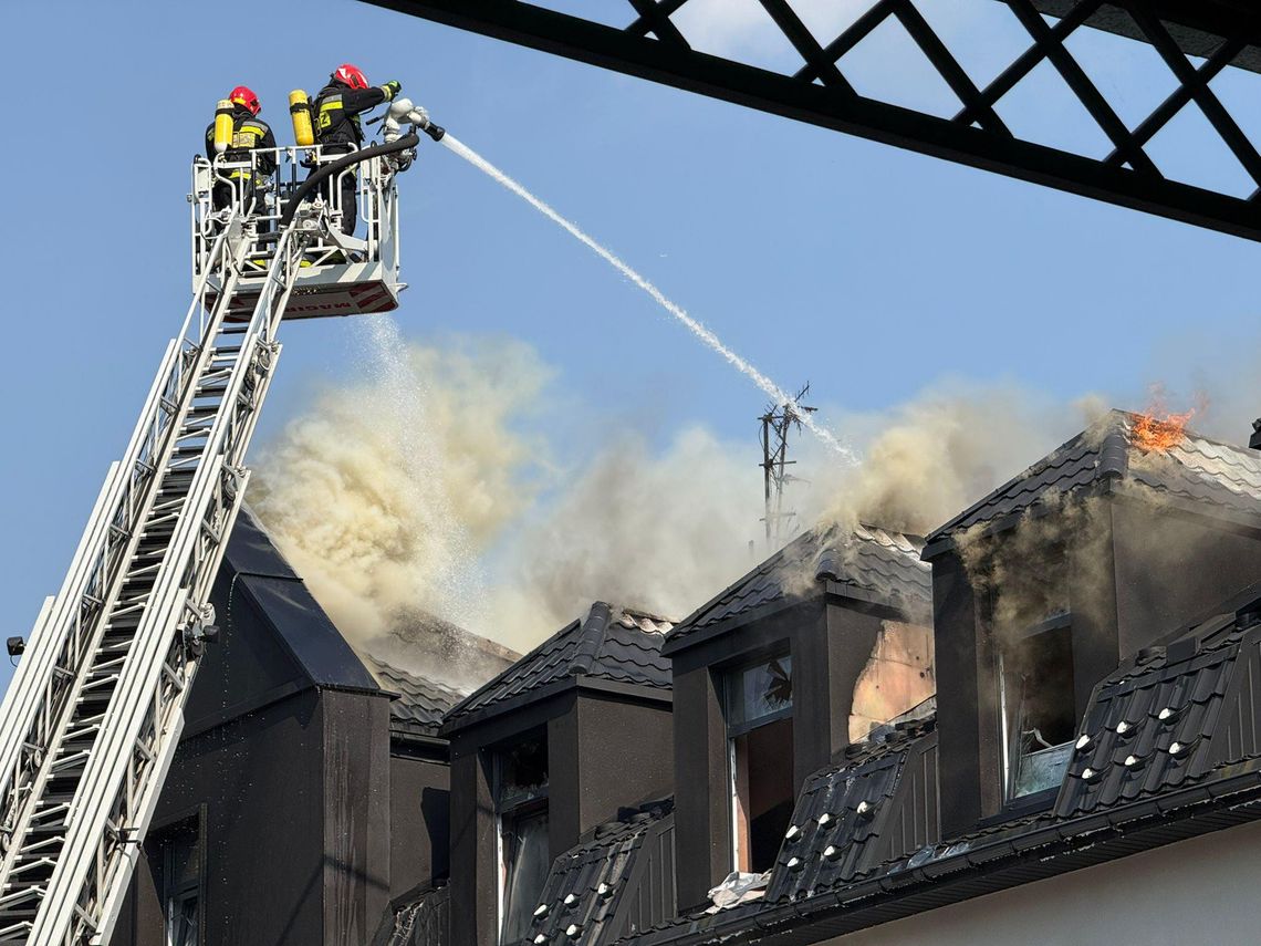 Pożar hotelu, ewakuowano około 180 osób
