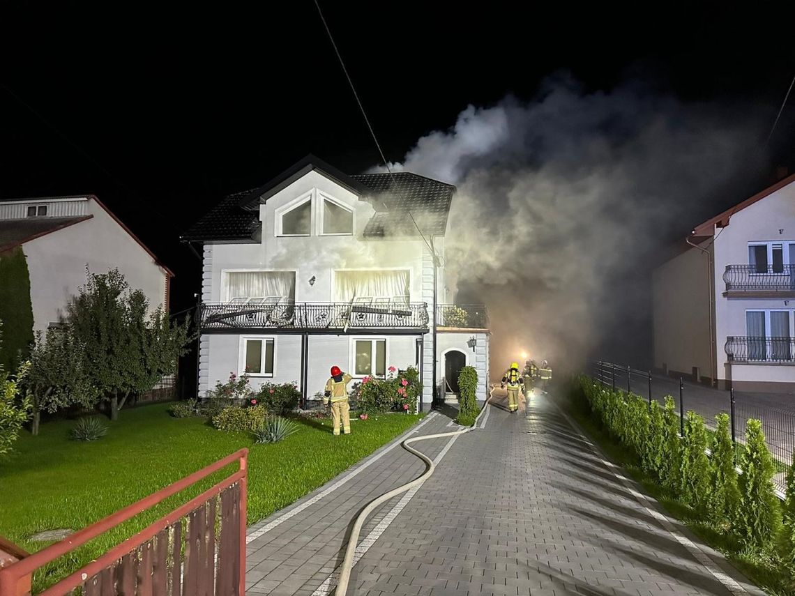 Pożar kotłowni budynku mieszkalnego w miejscowości Małogoszcz