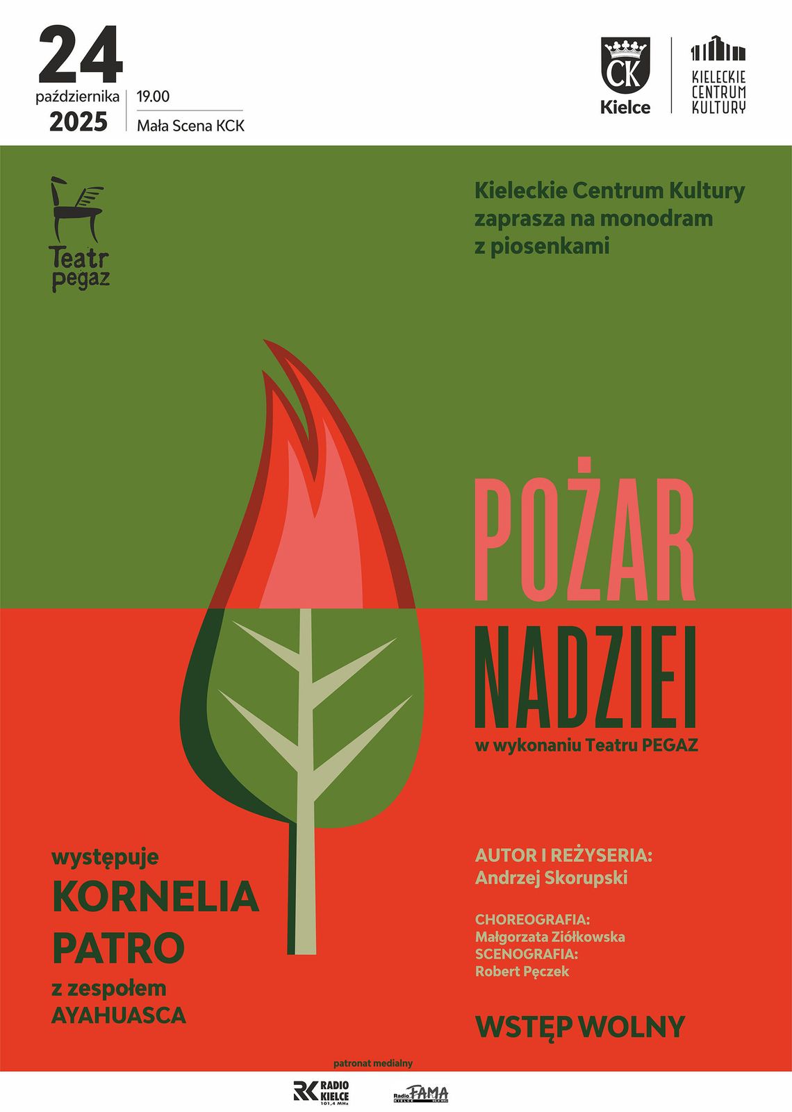 Pożar Nadziei monodram z piosenkami