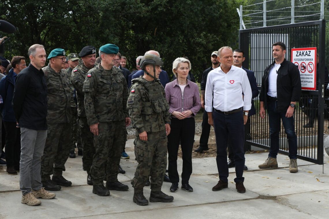 Premier Tusk i szefowa KE na granicy wschodniej: konieczna zdecydowana postawa wobec polityki Rosji