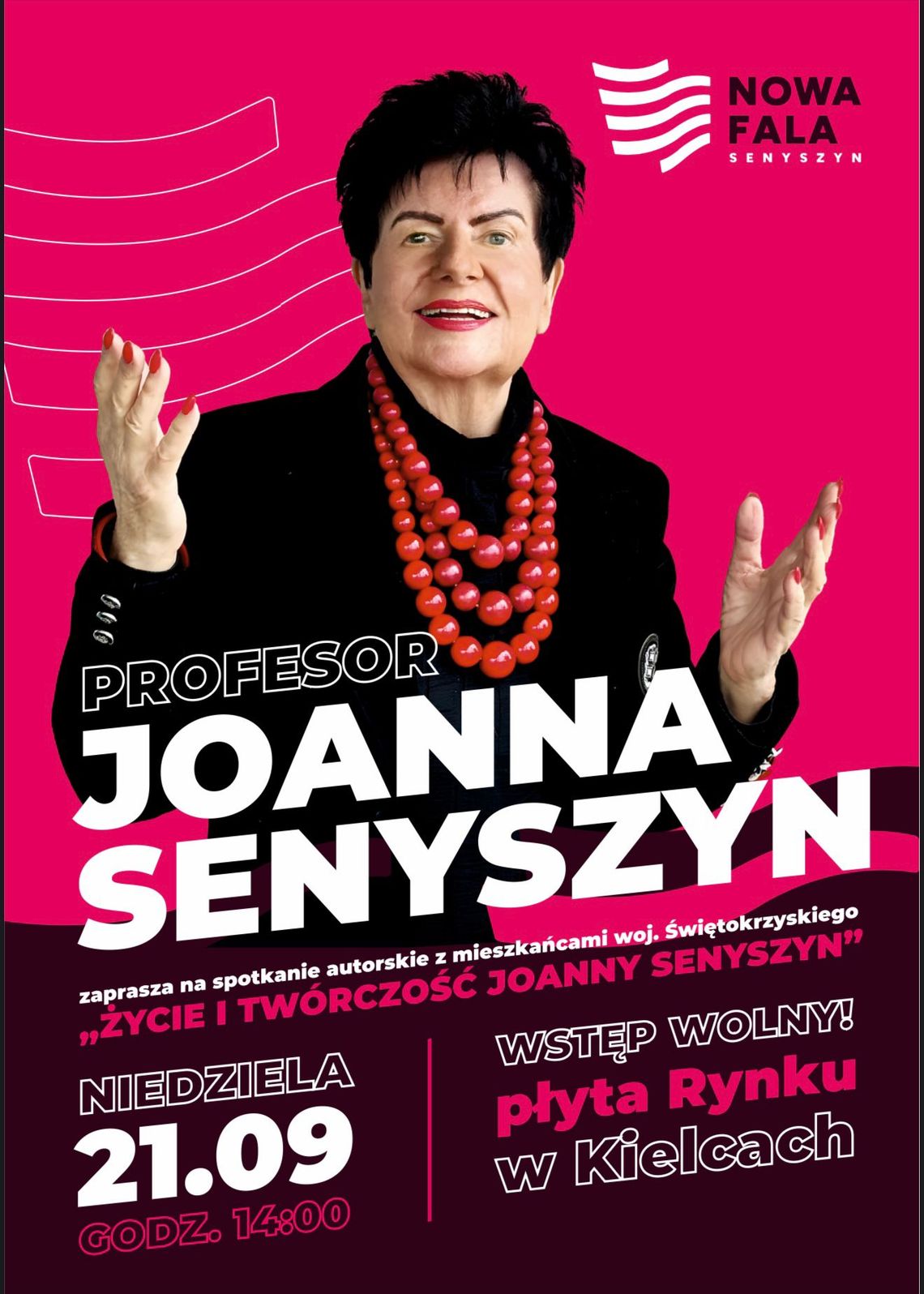 Profesor Joanna Senyszyn spotka się z mieszkańcami Kielc