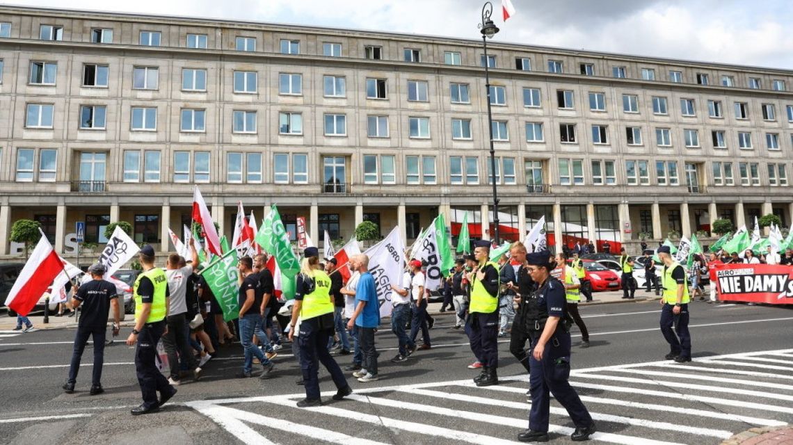 Protest rolników w Warszawie