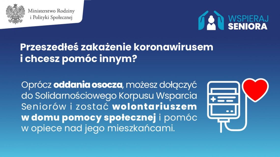 Przeszedłeś zakażenie koronawirusem? Możesz pomagać bezpiecznie