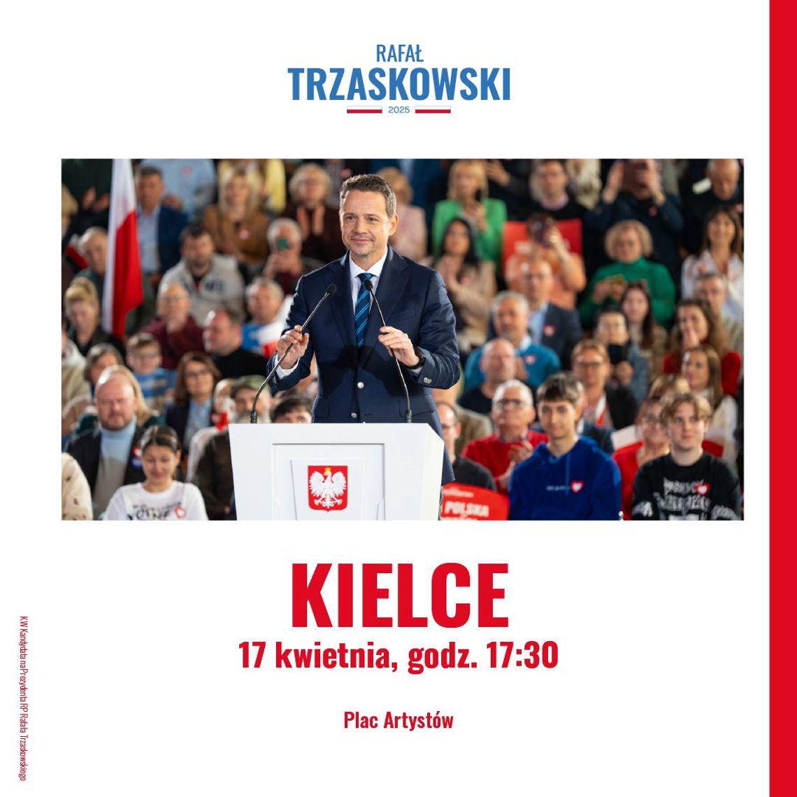 Rafał Trzaskowski odwiedzi Kielce