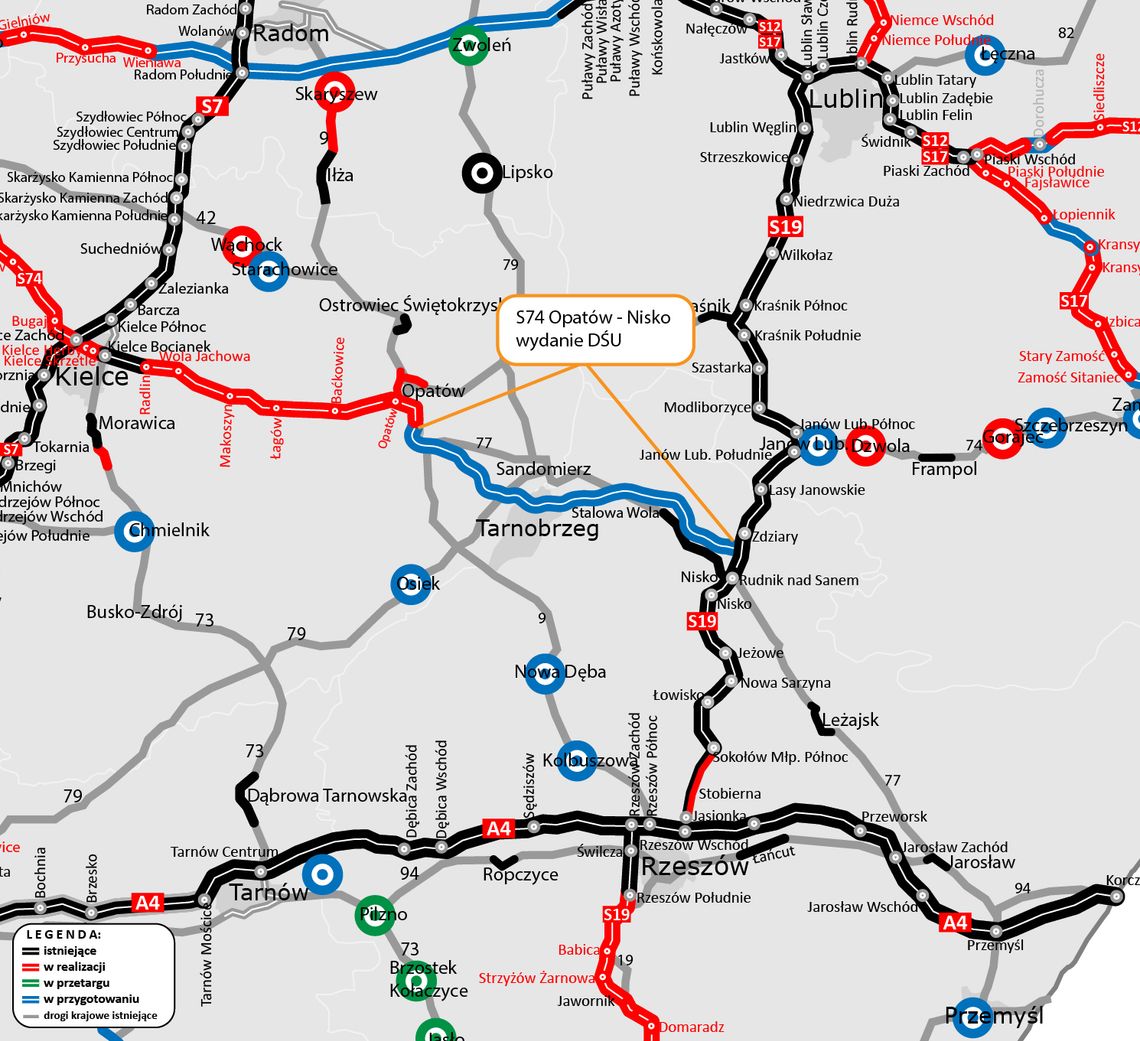 S74 z decyzją środowiskową S74 z decyzją środowiskową