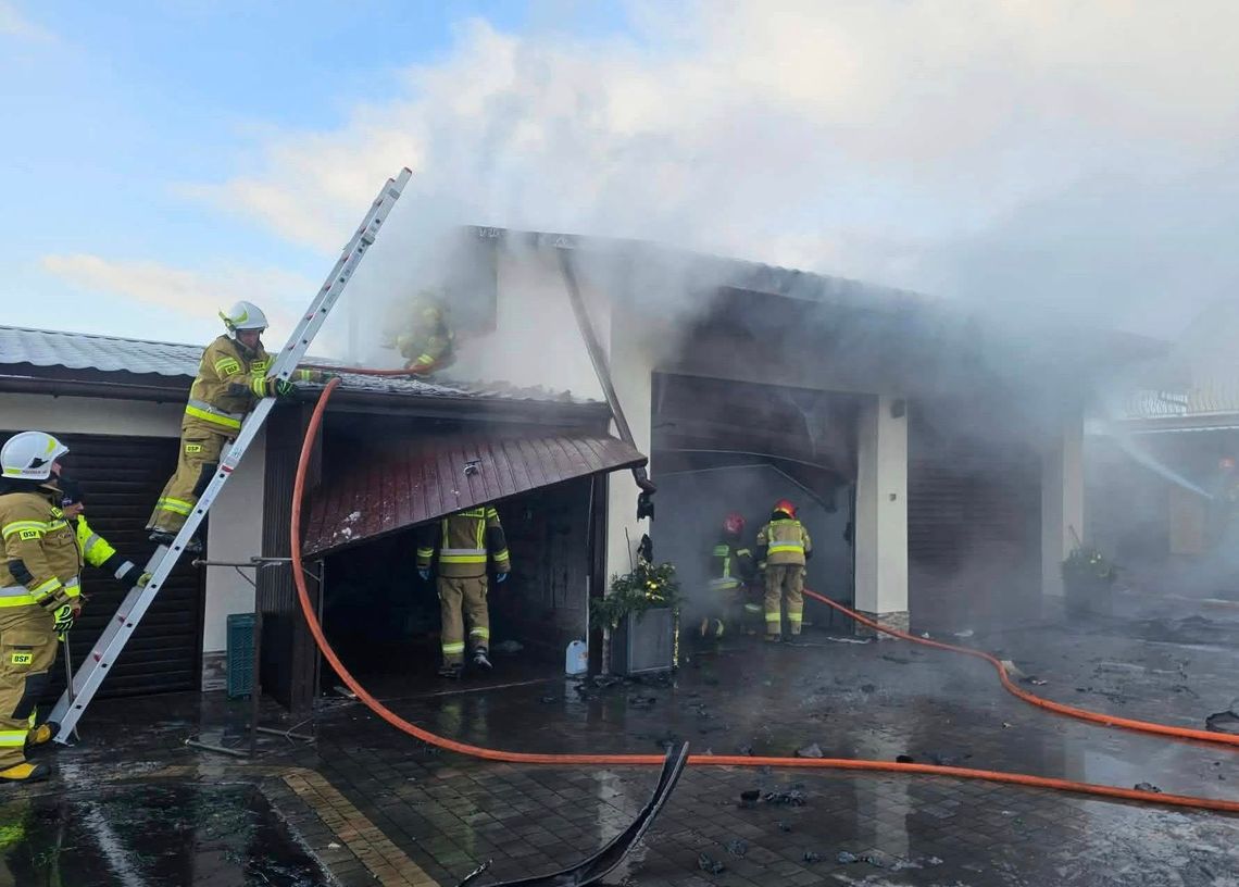 Sprawna akcja strażaków zapobiegła większym stratom