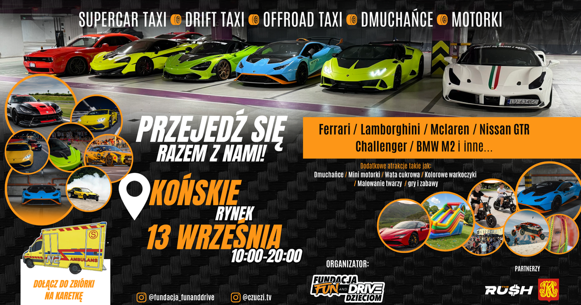 Supersamochody w Końskich! Charytatywny piknik motoryzacyjny na rynku Supersamochody w Końskich! Charytatywny piknik motoryzacyjny na rynku