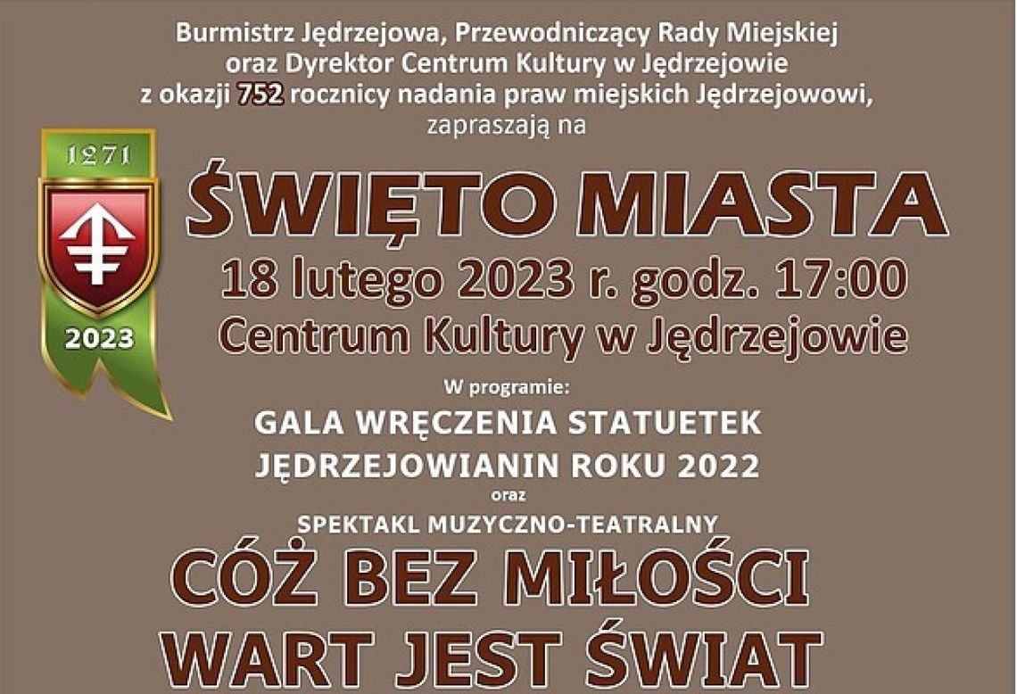 Święto Jędrzejowa. 752. rocznica nadania praw miejskich