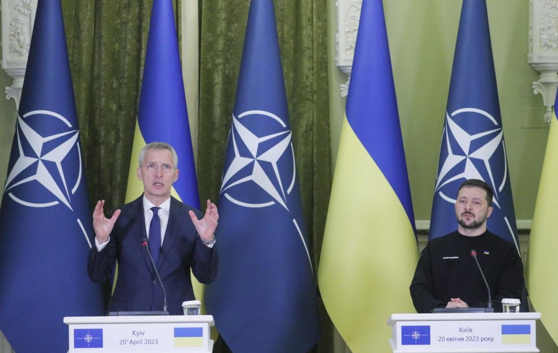 Szef NATO: dopóki trwa wojna, Ukraina nie będzie mogła przystąpić do Sojuszu