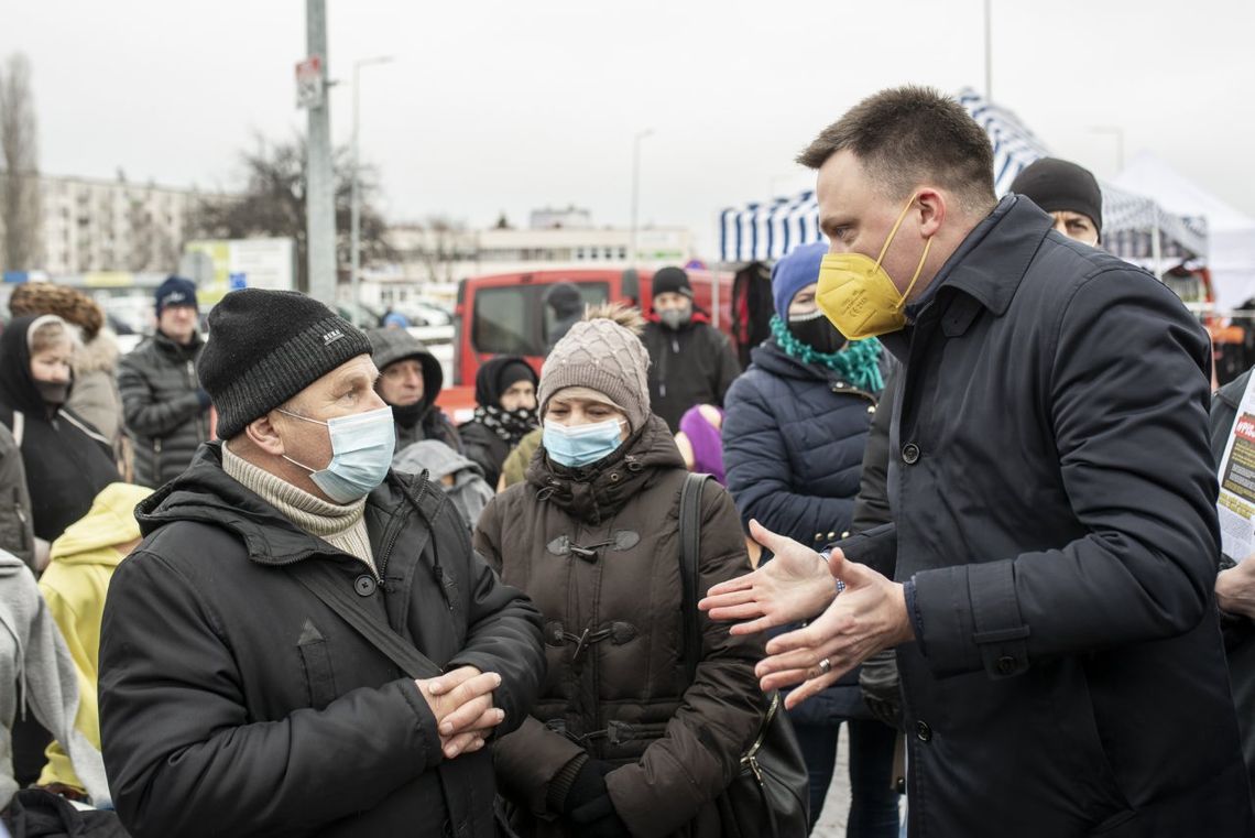 Szymon Hołownia odważnie krytykował PiS w Końskich