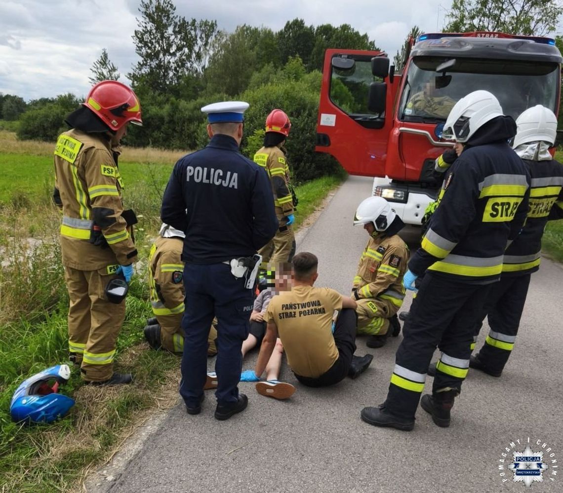Trafi do szpitala po wypadku na hulajnodze Trafi do szpitala po wypadku na hulajnodze