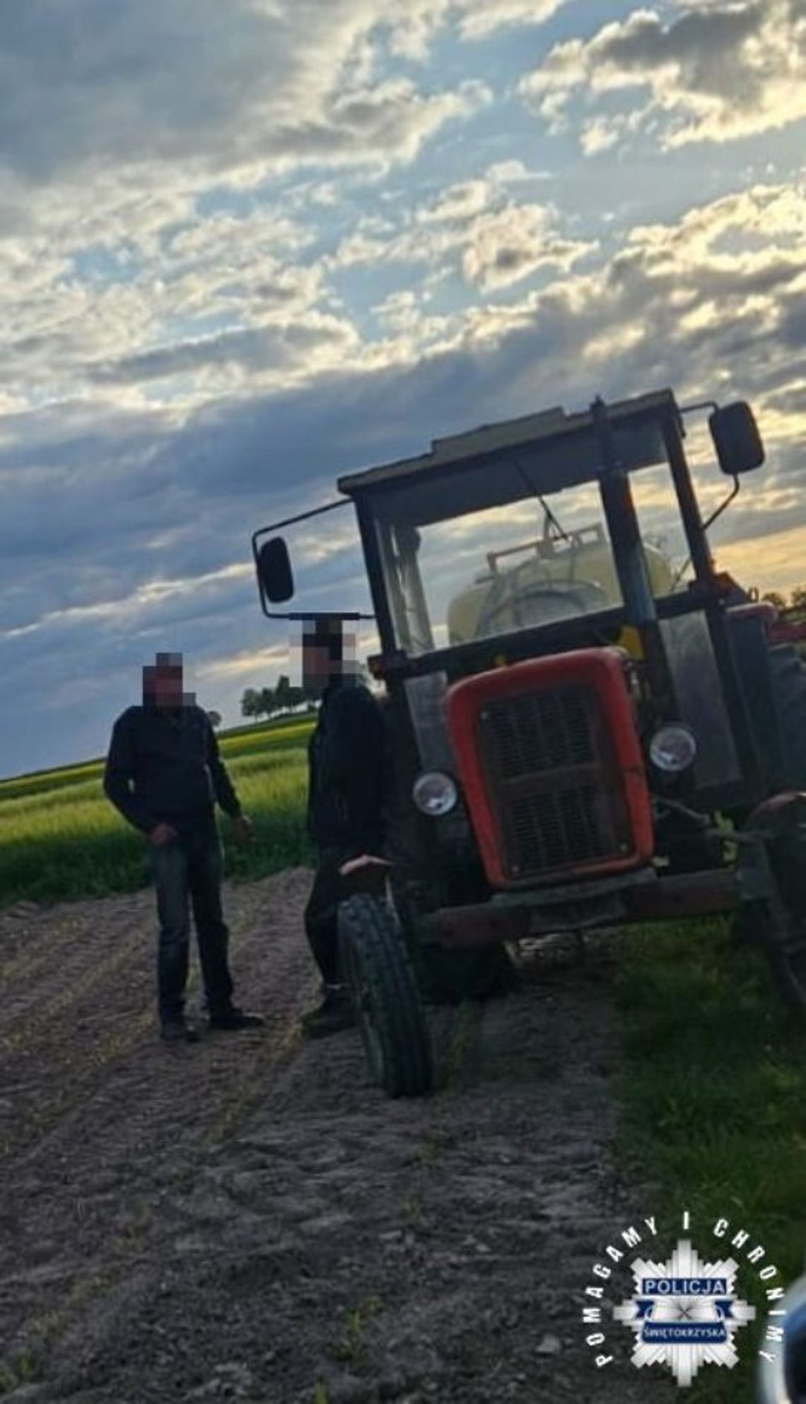 Traktorzysta z promilami Traktorzysta z promilami