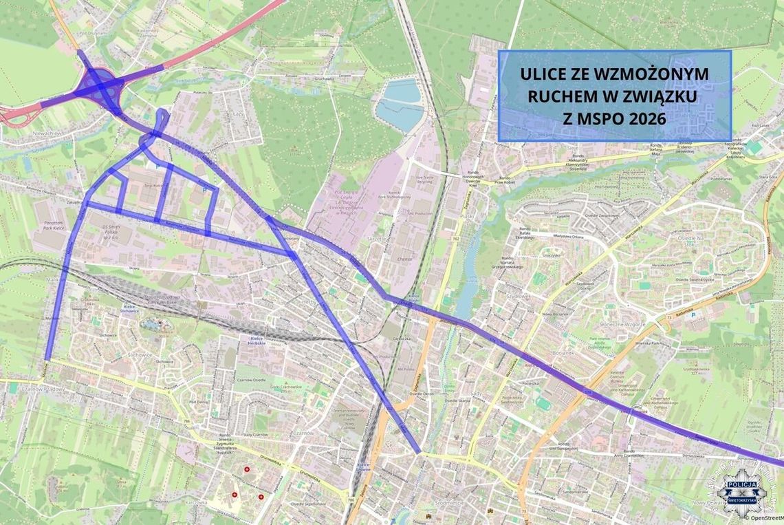Uwaga kierowcy. Utrudnienia w ruchu podczas XXXIV MSPO Uwaga kierowcy. Utrudnienia w ruchu podczas XXXIV MSPO