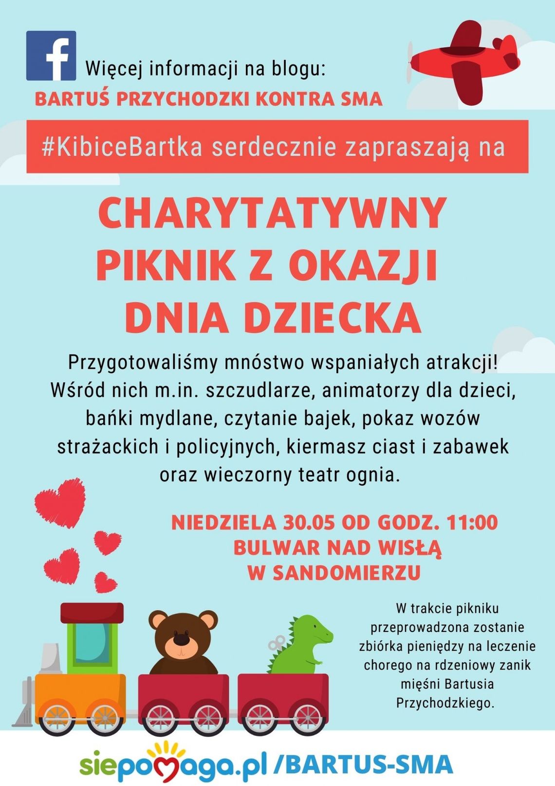 W niedzielę piknik charytatywny dla chorego Bartusia