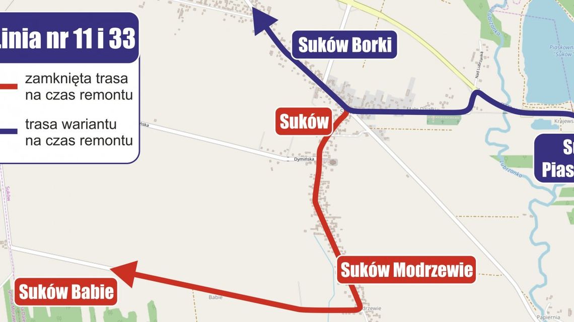 W sobotę wystąpią czasowe zmiany w kursowaniu autobusów