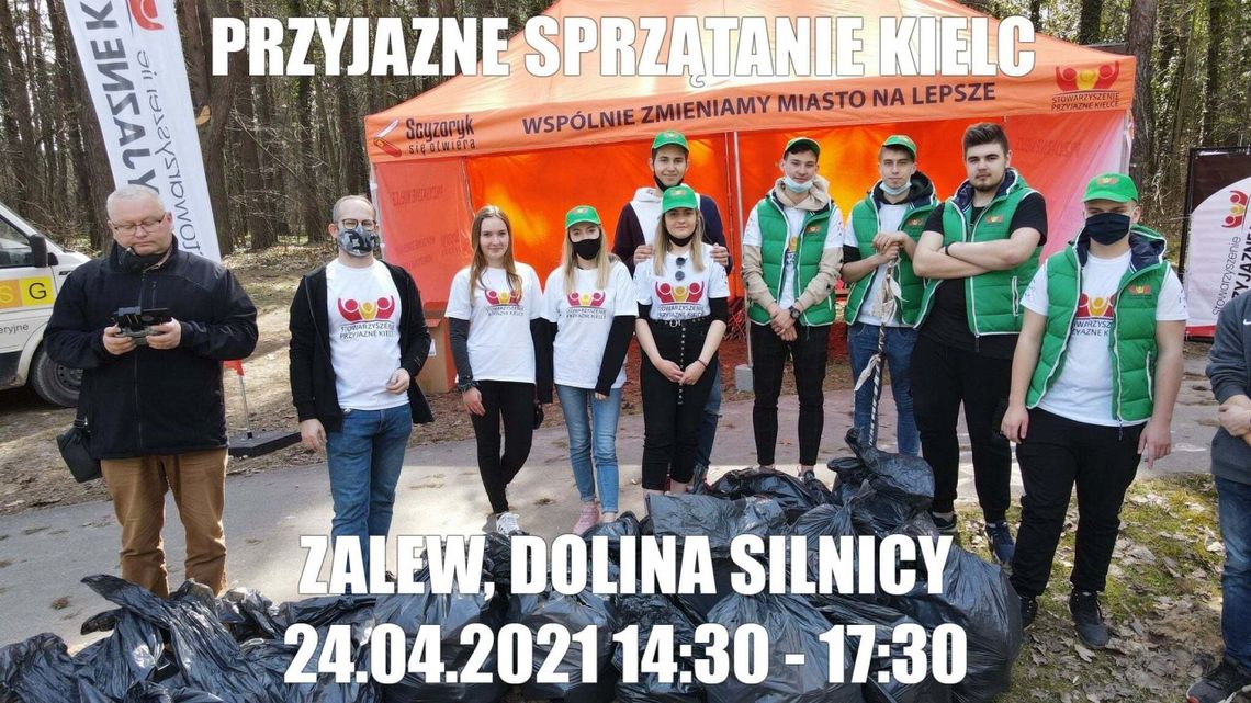 W weekend sprzątanie terenu Zalewu Kieleckiego i Doliny Silnicy  