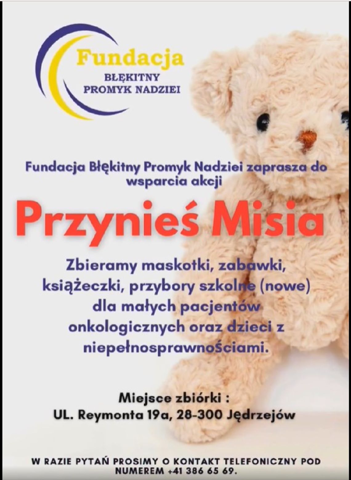 Włącz się do akcji Przynieś Misia