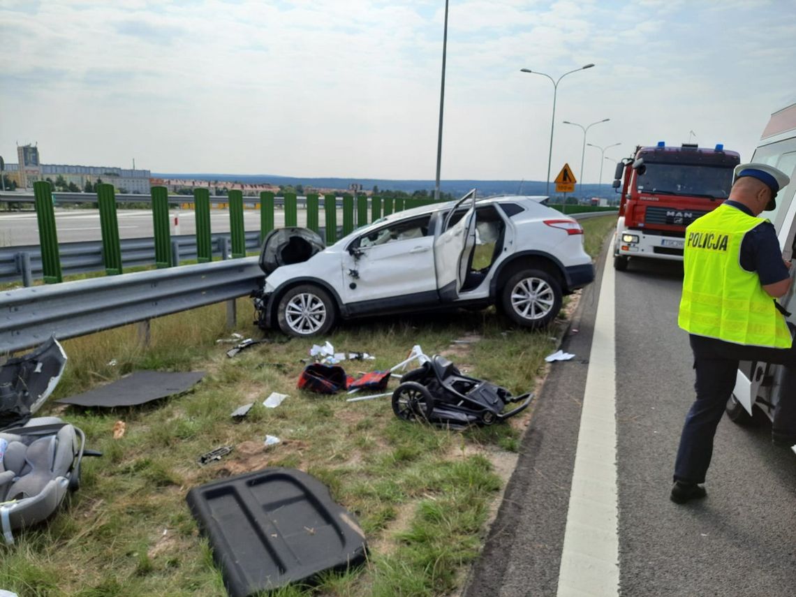 Wypadek na S7 w Skarżysku. Utrudnienia w ruchu na Kraków