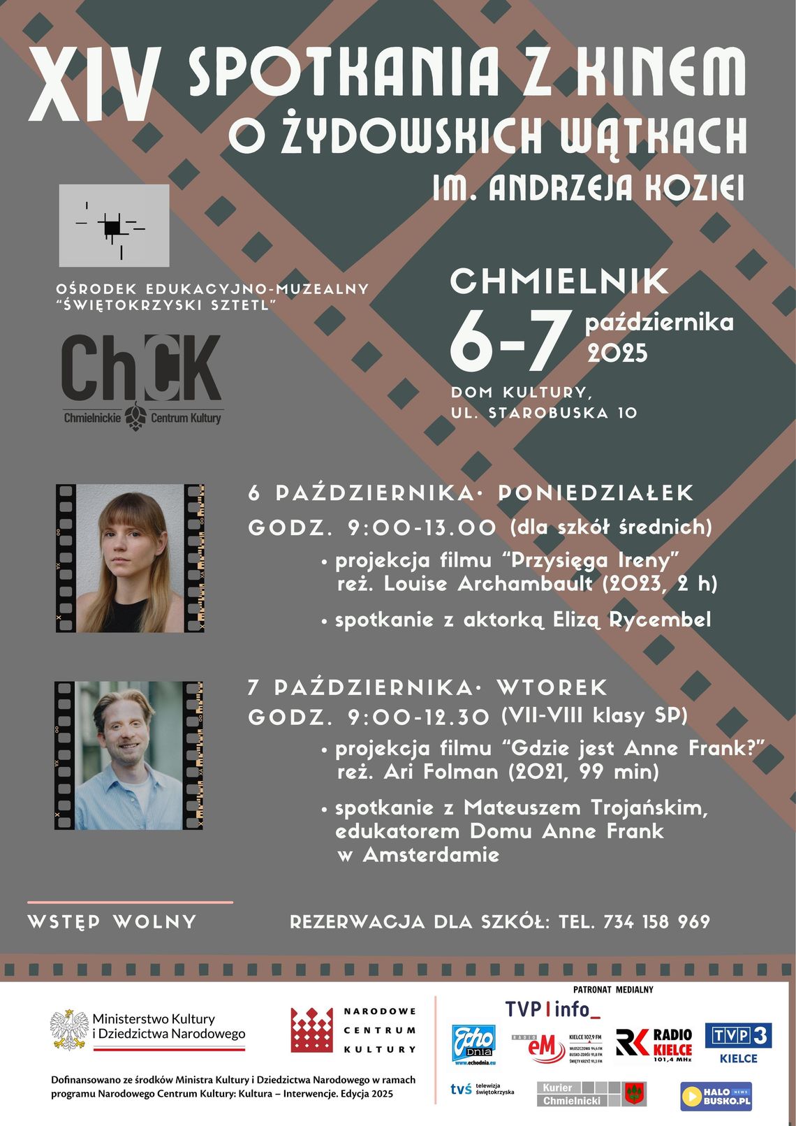 ,, XIV Spotkania z Kinem o Żydowskich Wątkach w Chmielniku''