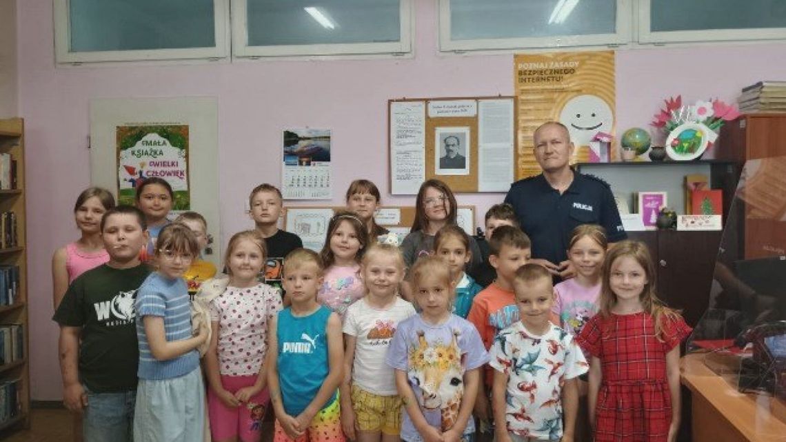 Z policjantami o bezpieczeństwie – aby wakacje były bezpieczne