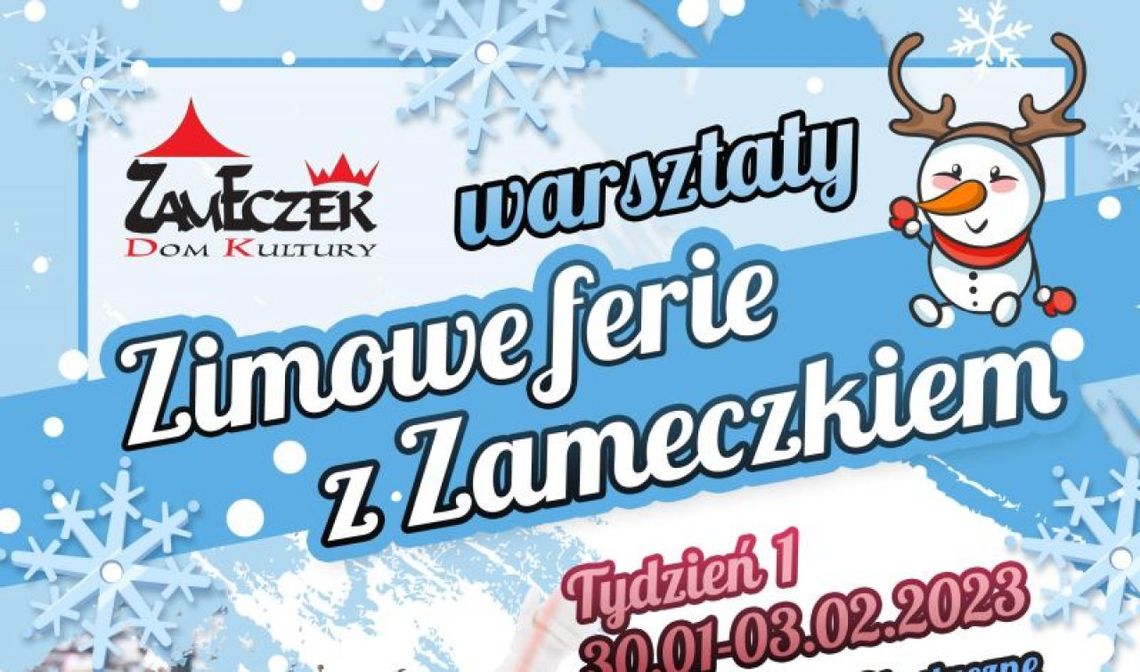 Zapraszamy na Ferie 2023 z Zameczkiem 