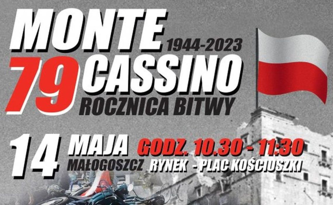 Zapraszamy na II prezentacje starych motocykli z okresu II Wojny Światowej w 79. Rocznicę bitwy o Monte Cassino