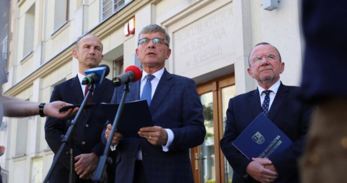 Zarząd Województwa zawiadamia prokuraturę Zarząd Województwa zawiadamia prokuraturę