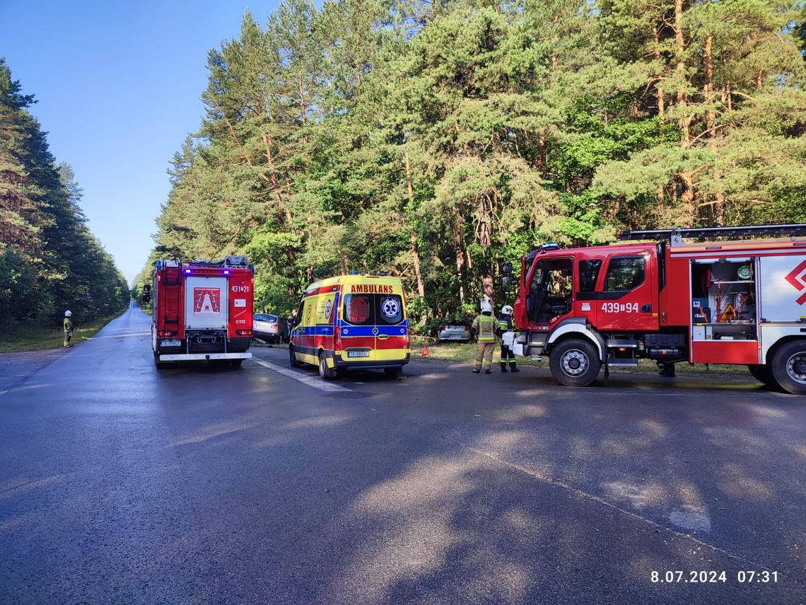 Wypadek samochodowy w Stąporkowie