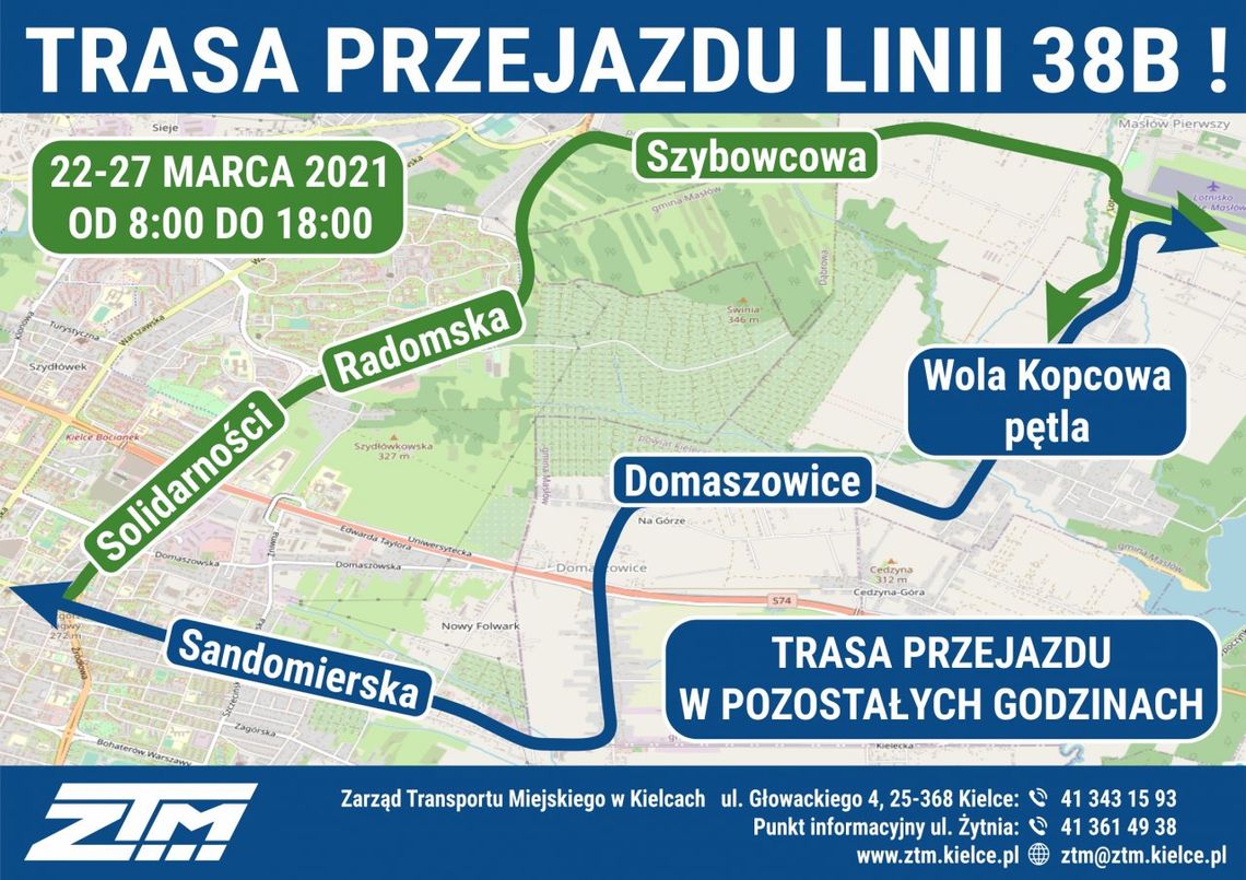 Zmiana godzin kursowania jednej z podmiejskiej linii i czasowe zawieszenie autobusów Zmiana godzin kursowania jednej z podmiejskiej linii i czasowe zawieszenie autobusów