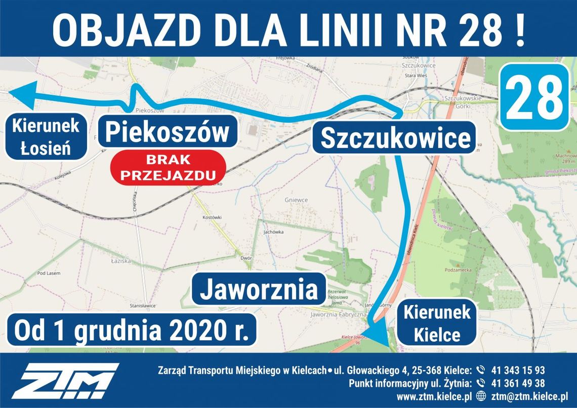 Zmiany w kursowaniu linii 28 i 7 - sprawdź nowe rozkłady jazdy autobusów