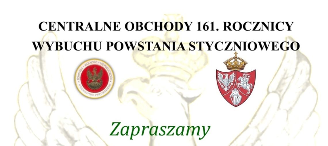 Znamy program centralnych obchodów 161. rocznicy wybuchu Powstania Styczniowego