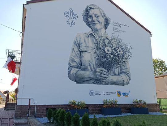 Odsłonięcie murala druhny Natalii Machałowej w Łopusznie